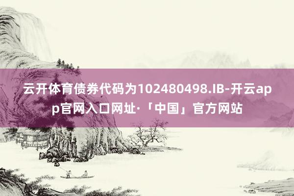 云开体育债券代码为102480498.IB-开云app官网入